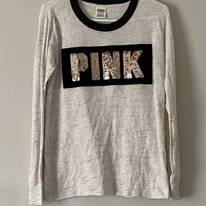 Victoria’s Secret (PINK) Long Sleeve Sequin Shirt